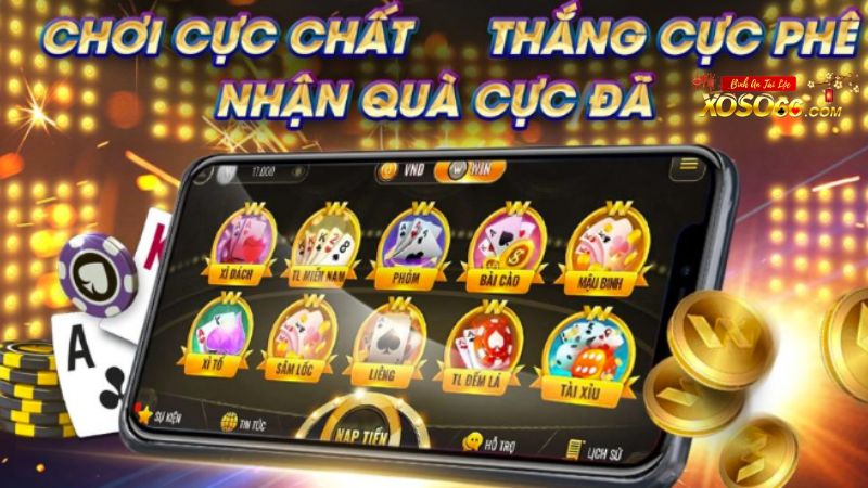 Đa dạng về các sản phẩm game bên cạnh game bài